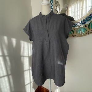 Figs Rafaela gray oversized scrub top size small